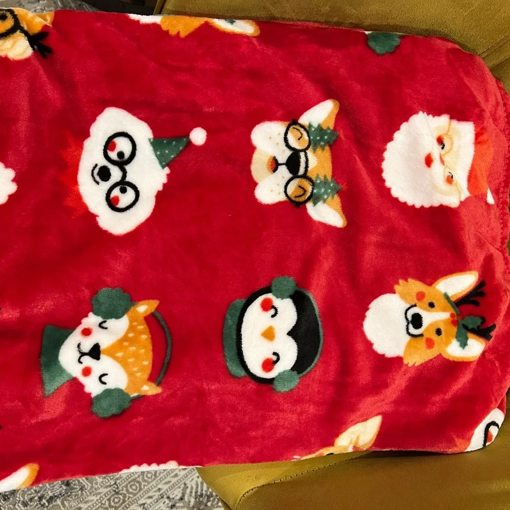Red christmas Animal blanket
